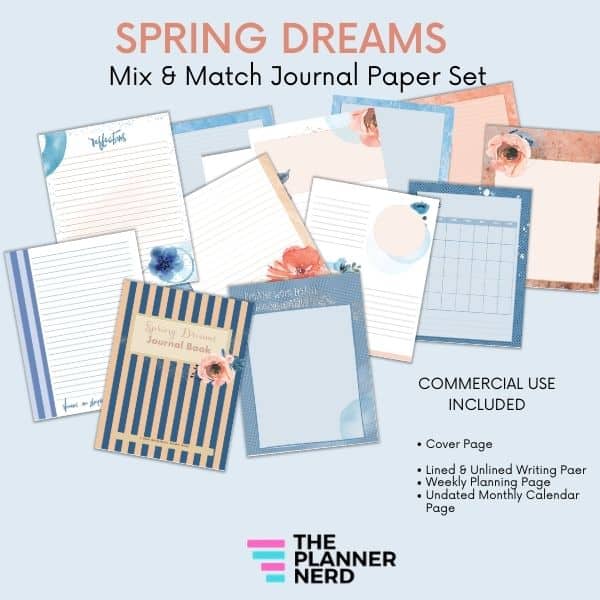 Spring Dreams Mix & Match Journaling Paper Set