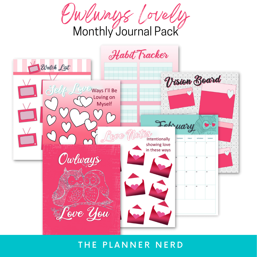 Done-for-You Commerical Use February Monthly Journaling Pack